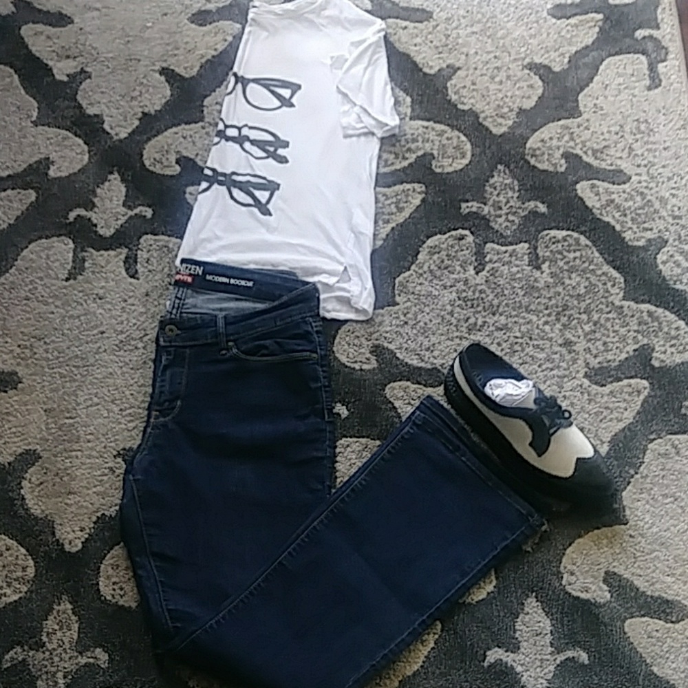 Look for Induvidual shirt shoes jeans and jewelry